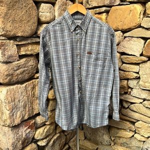 Mens Carhartt 100%cotton button down shirt